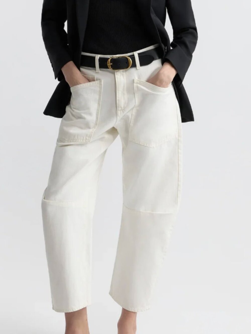 NILI LOTAN SHON PANTS IN CREAM SIZE 4 - PERFECT CONDITION